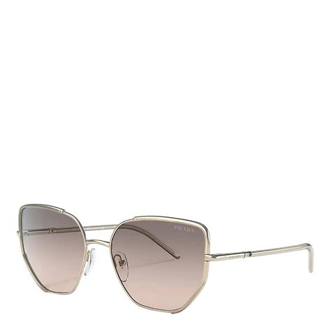 gold prada sunglasses|58mm gradient pilot sunglasses prada.